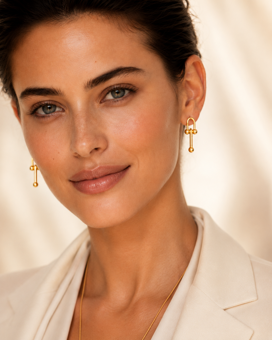 Modern Gold & Crystal Earring Combo