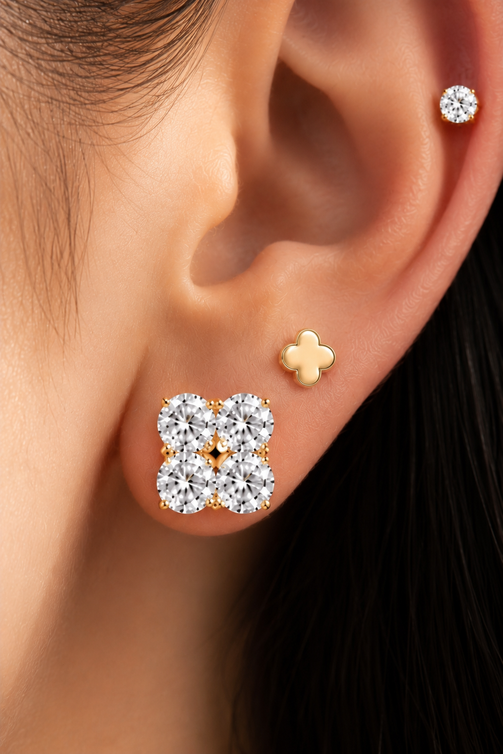 Clover statement Earrings Combo