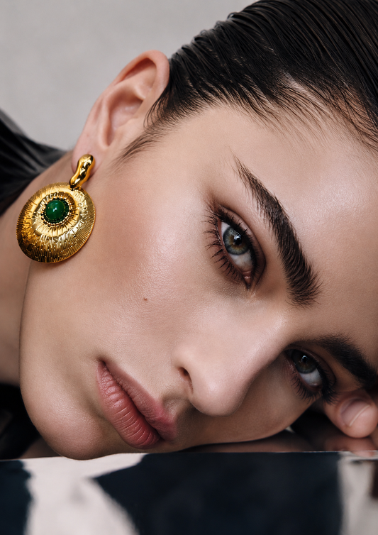 The Emerald Statement Earrings
