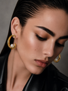 The Aura Pearl statement Hoop
