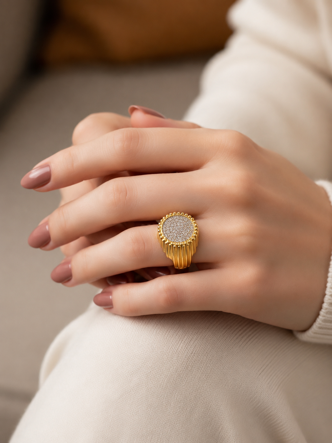 Pavé Dome Statement Ring