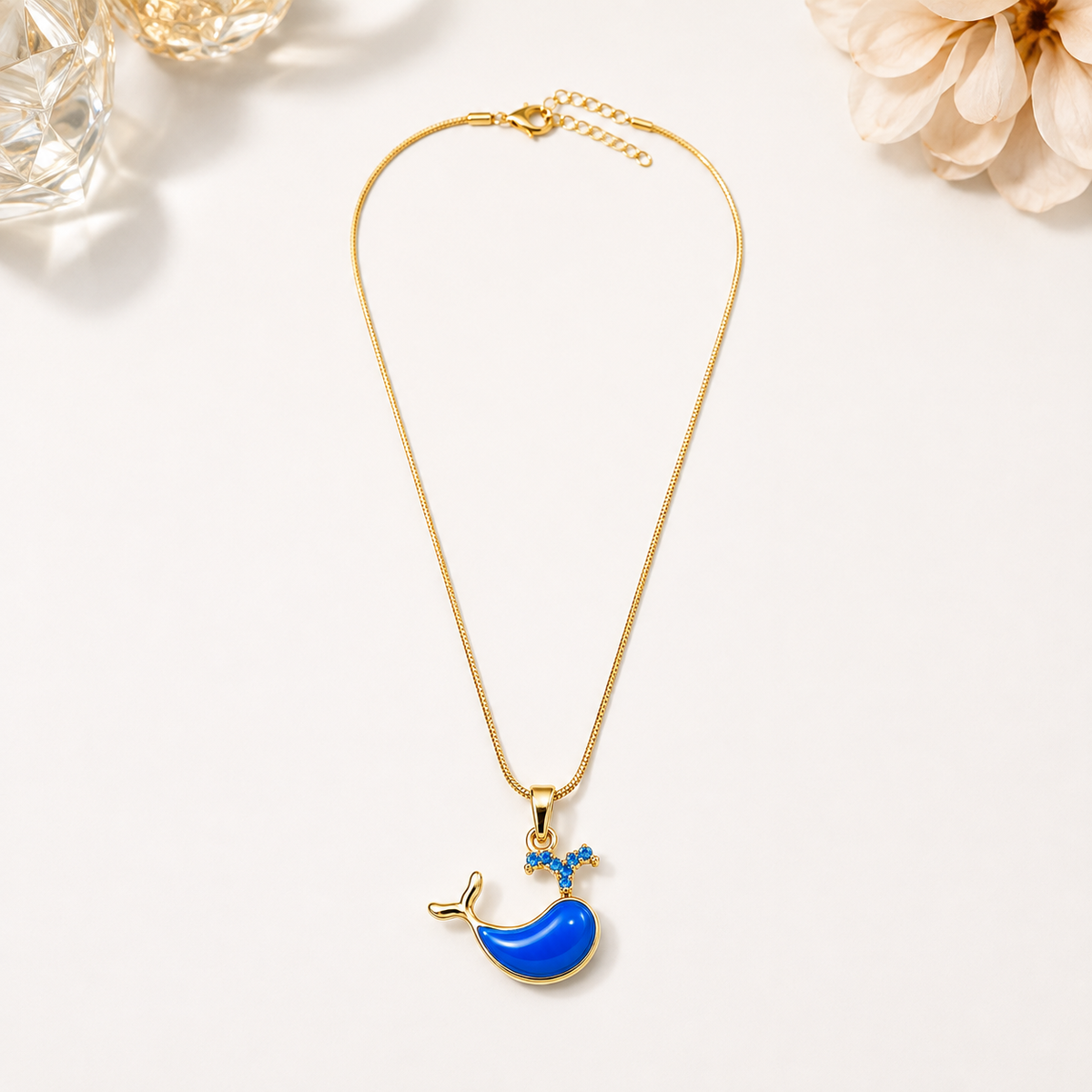 The ocean Blue whale Pendant