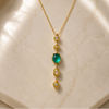 The Emerald Drop Pendant Necklace