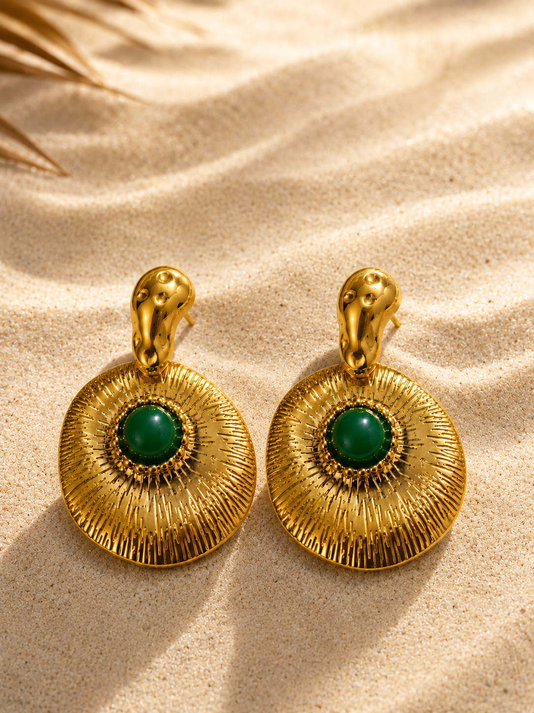 The Emerald Statement Earrings