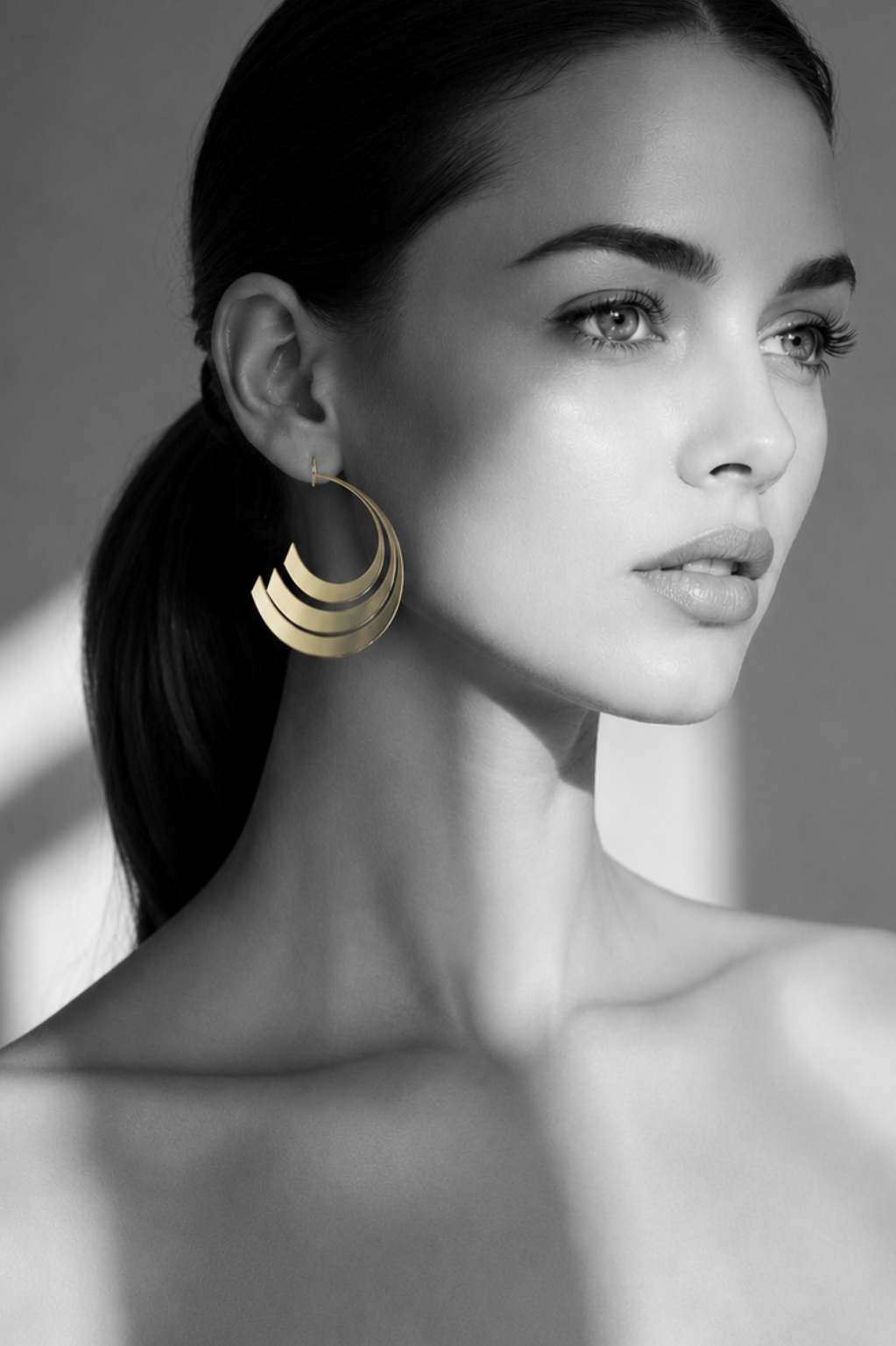 The Tiered Crescent Hoop
