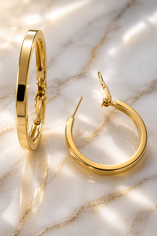 Classic Gold Hoop Earrings