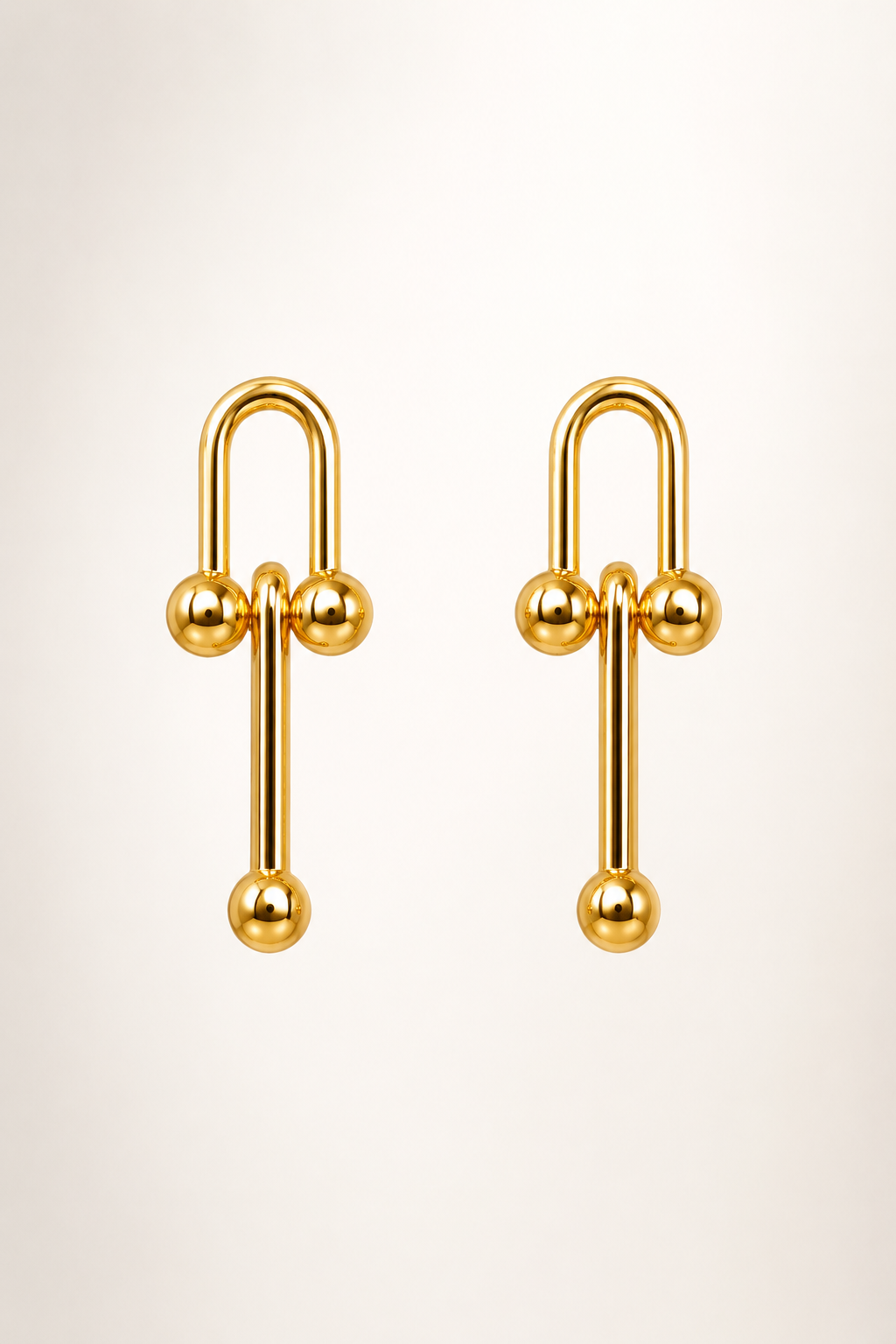 Modern Gold & Crystal Earring Combo