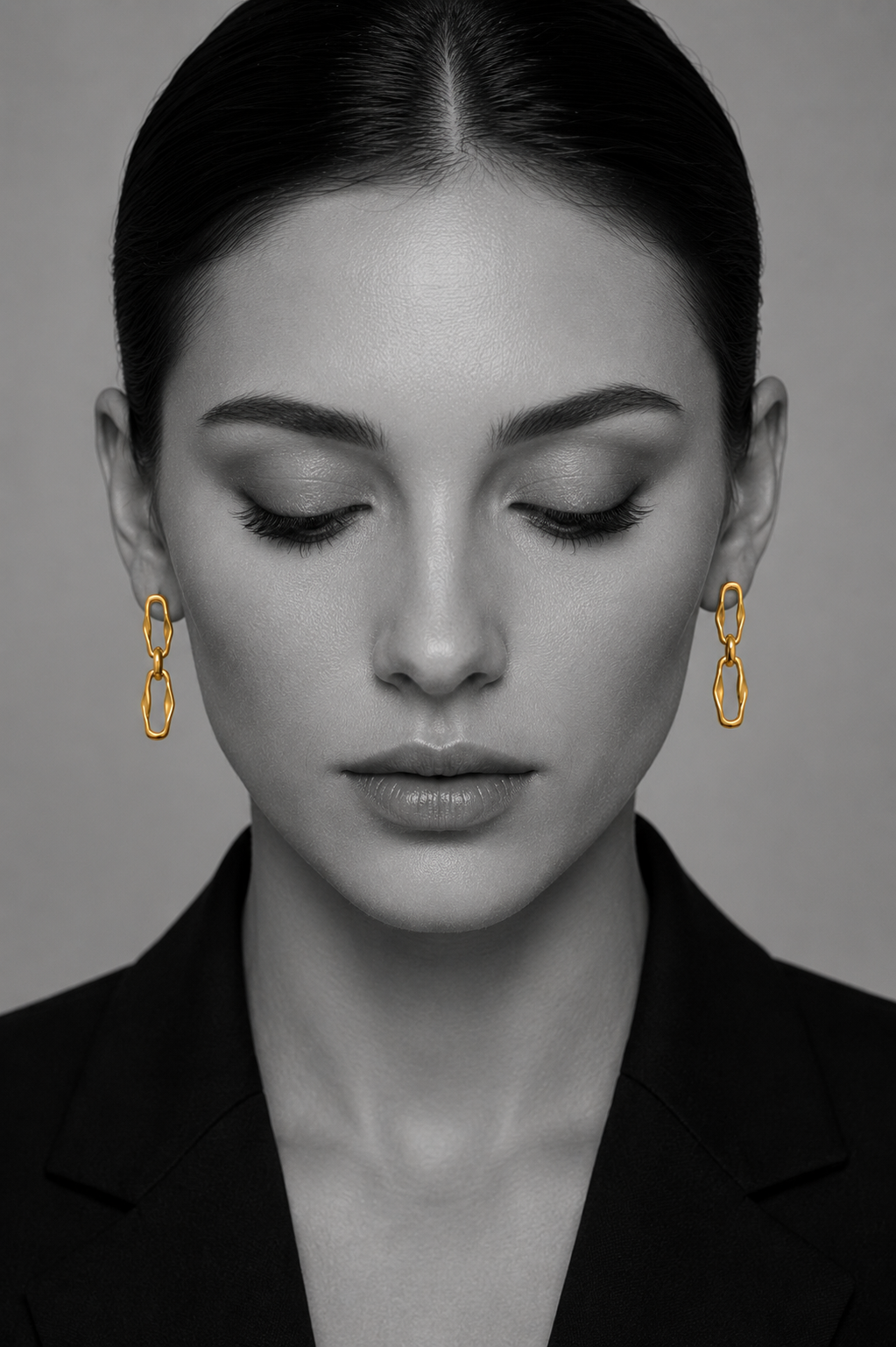 Anti Tarnish Gold Dangle and Stud Combo