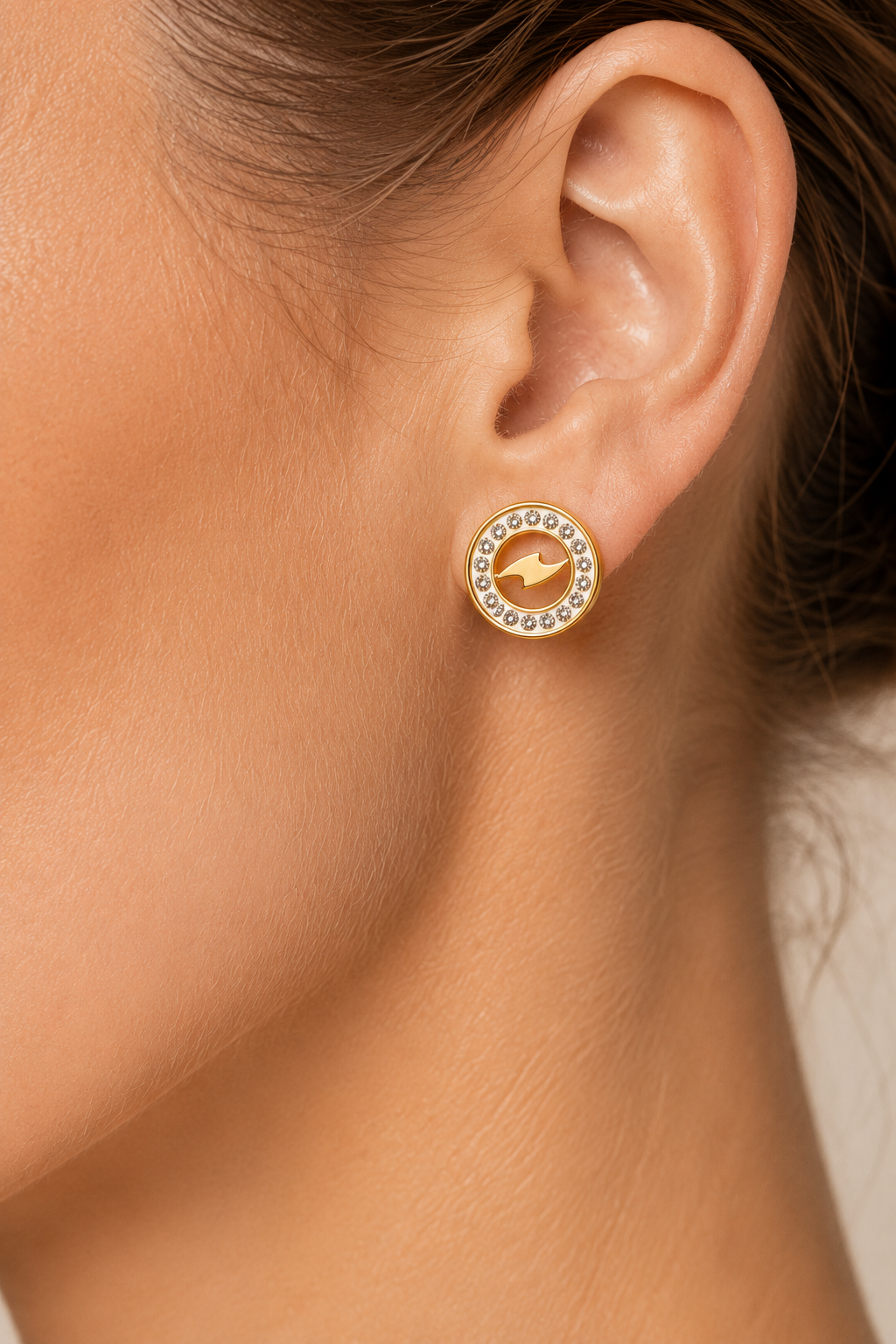 Modern Gold & Crystal Earring Combo