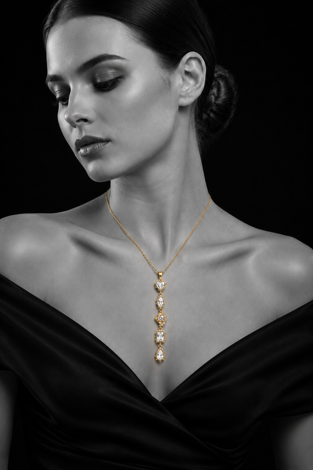 Anti tarnish Multi-Shape Necklace