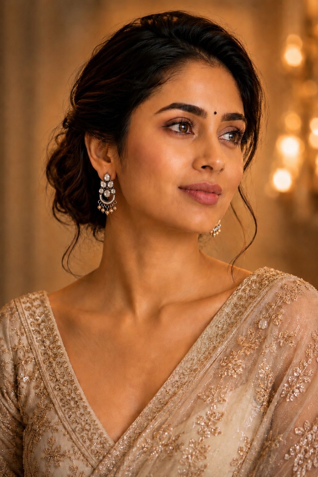 The Vintage Silver Chandbali Earrings